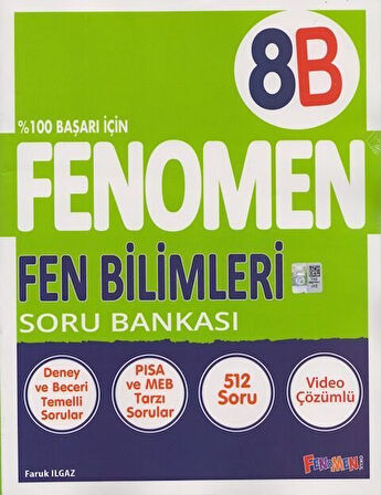 Fenomen 2026 8. Sınıf Fenomen Fen Bilimleri B Soru Bankası