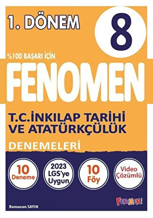 Fenomen 2026 8. Sınıf İnkılap Tarihi ve Atatürkçülük 1. Dönem 10 Deneme