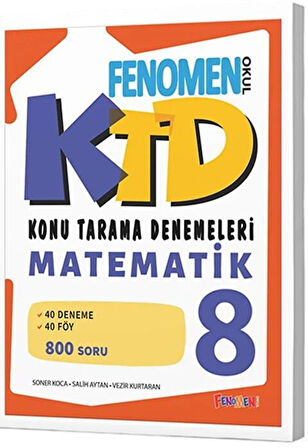 Fenomen 2026 8. Sınıf Matematik Konu Tarama Denemeleri