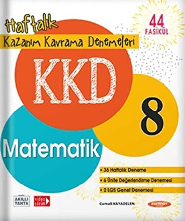Kurmay 2026 8. Sınıf Matematik KKD Haftalık Kazanım Kavrama Denemeleri
