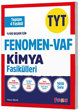 Fenomen 2026 TYT VAF Kimya Fasikülleri Seti