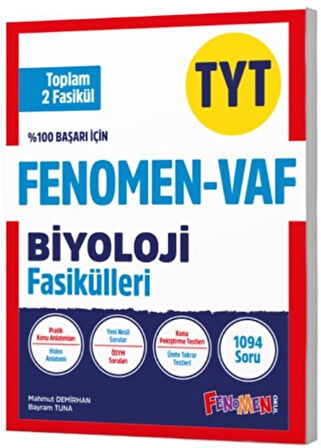 Fenomen 2026 TYT VAF Biyoloji Fasikülleri Seti