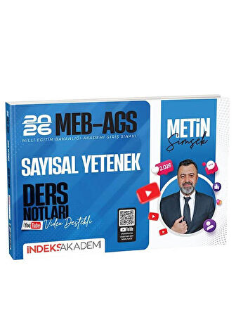 İndeks 2026 MEB-AGS Sayısal Yetenek Video Ders Notları
