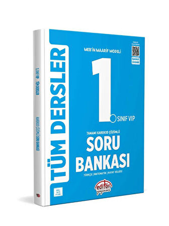 1. Sınıf VIP Tüm Dersler Tamamı Karekod Çözümlü Soru Bankası