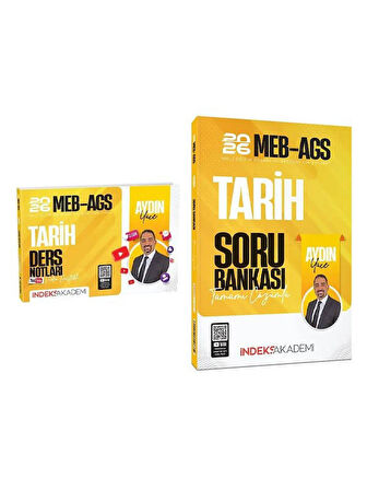  İndeks 2026 MEB-AGS Tarih Video Ders Notları + Soru Bankası 2 li Set