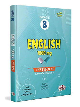Editör 2026 Grade 8 English 1000 Mg Test Book
