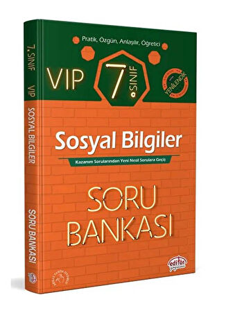 Editör 2026 7. Sınıf VIP Sosyal Bilgiler Soru Bankası