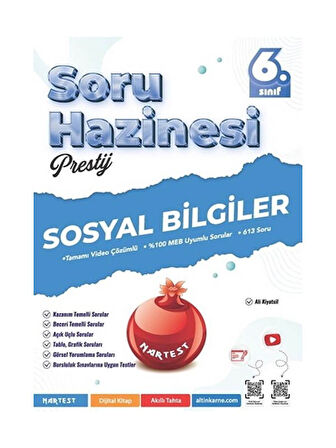 Nartest 2026 6. Sınıf Sosyal Bilgiler Prestij Soru Hazinesi Yeni Müfredat