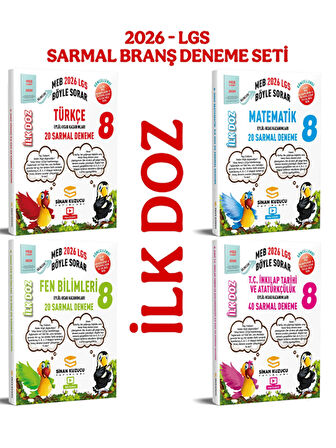 8. SINIF LGS - MEB BÖYLE SORAR SARMAL BRANŞ DENEME SETİ İlk Doz 2026-LGS Sinan Kuzucu Yayınları