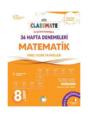 Okyanus 2026 8. Sınıf Matematik Classmate 36 Hafta Denemeleri Çözümlü