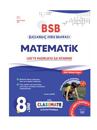Okyanus 2026 8. Sınıf Matematik Classmate Başlangıç Soru Bankası 