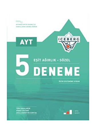 Okyanus 2026 YKS AYT Sözel - Eşit Ağırlık Iceberg 5 Deneme