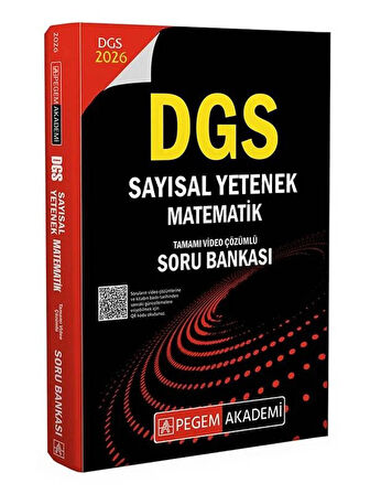 Pegem 2026 DGS Sayısal Yetenek Matematik Soru Bankası Çözümlü
