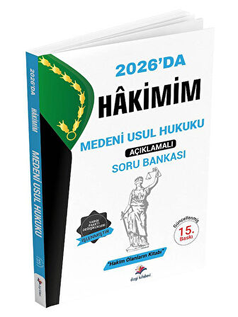 Dizgi Kitap 2026 Hakimlik Hakimim Medeni Usul Hukuku Soru Bankası 