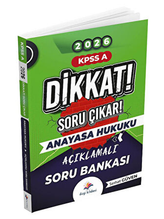 DizgiKitap 2026 KPSS A Grubu Anayasa Hukuku Dikkat Soru Çıkar Soru Bankası