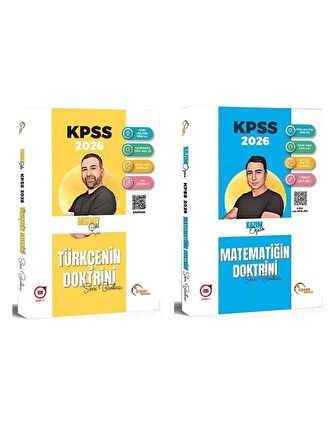 Doktrin 2026 KPSS Türkçe + Matematik Doktrini Soru Bankası 2 li Set