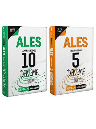 Pegem 2026 ALES 10+5 Deneme 2 li Set