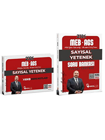 HocaKafası 2026 MEB-AGS Sayısal Yetenek Video Ders Notları + Soru Bankası 2 li Set