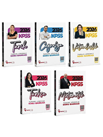 HocaKafası 2026 KPSS Genel Yetenek Genel Kültür Soru Bankası 5 li Set