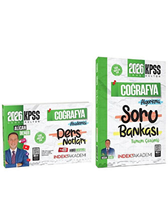  İndeks 2026 KPSS Coğrafya Akademisi Video Ders Notları + Soru Bankası 2 li Set