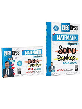  İndeks  2026 KPSS Matematik Akademisi Video Ders Notları + Soru Bankası 2 li Set