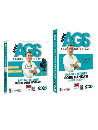 Yargı 2026 MEB-AGS Sayısal Yetenek Video Ders Notları + Soru Bankası 2 li Set 