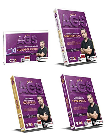 Yargı 2026 MEB-AGS Anayasa ve Mevzuat Bilgisi Video Ders Notu + Soru Bankası + 40 Deneme + Yaprak Test 4 lü Set