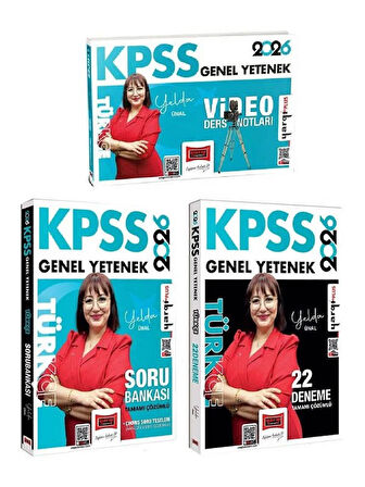 Yargı 2026 KPSS Türkçe Video Ders Notları + Soru Bankası + 22 Deneme 3 lü Set