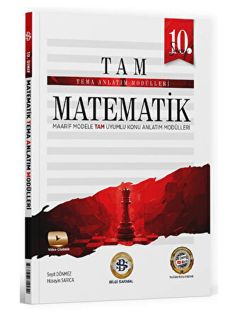BilgiSarmal 2026 10. Sınıf Matematik Tema Konu Anlatım Modülleri Yeni Maarif Modele Uygun
