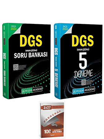 Pegem 2026 DGS Soru Bankası + 5 Deneme 2 li Set AnlaKazan Paragraf