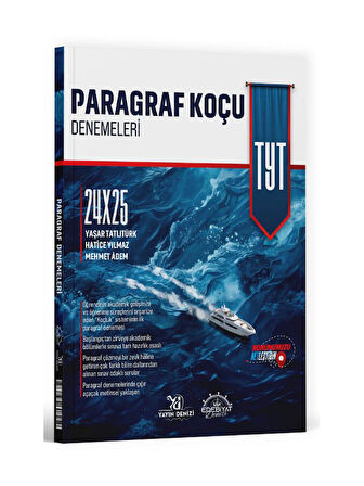 EdebiyatDenizi 2026 YKS TYT Paragraf Koçu 24x25 Denemeleri