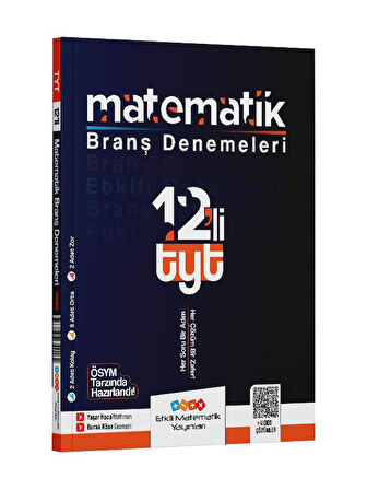 EtkiliMatematik 2026 YKS TYT Matematik 12 Deneme Çözümlü