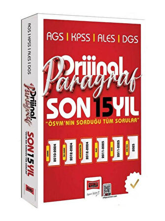 Yargı 2026 KPSS MEB-AGS ALES DGS Paragraf Orijinal Çıkmış Sorular Son 15 Yıl Çözümlü
