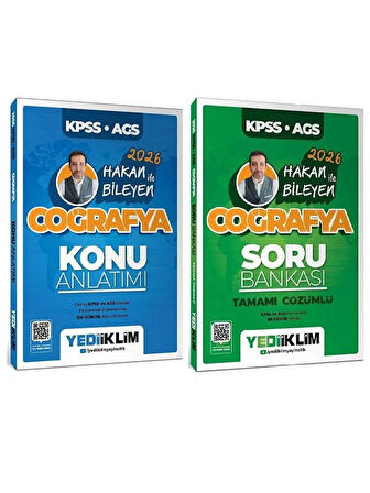 Yediiklim 2026 KPSS MEB-AGS Coğrafya Konu Anlatımı + Soru Bankası 2 li Set