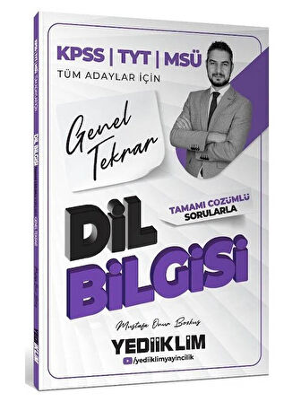 Yediiklim 2026 KPSS ALES DGS Dil Bilgisi Genel Tekrar Soru Bankası Çözümlü