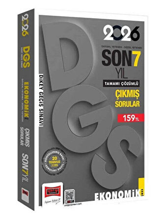 Yargı 2026 DGS Çıkmış Sorular Son 7 Yıl Çözümlü Ekonomik Seri