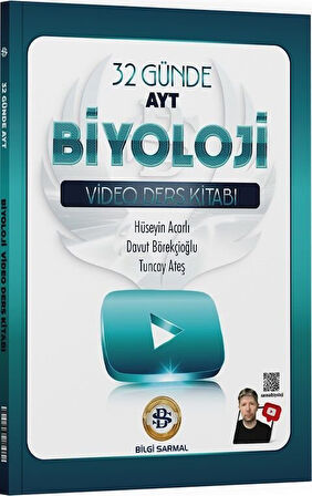 BilgiSarmal 2026 AYT Biyoloji 32 Günde Video Ders Kitabı