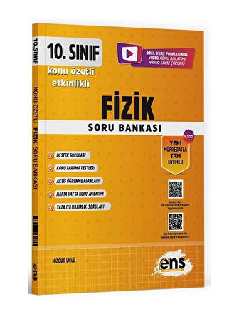 ENS 2026 10. Sınıf Fizik Etkinlikli Soru Bankası