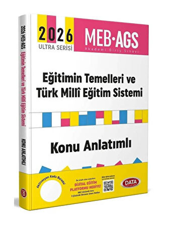 Data 2026 MEB-AGS Eğitimin Temelleri ve Türk Milli Eğitim Sistemi Konu Anlatımlı Ultra Serisi 