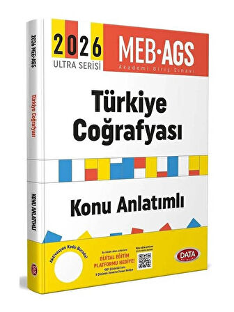 Data 2026 MEB-AGS Türkiye Coğrafyası Konu Anlatımlı Ultra Serisi 