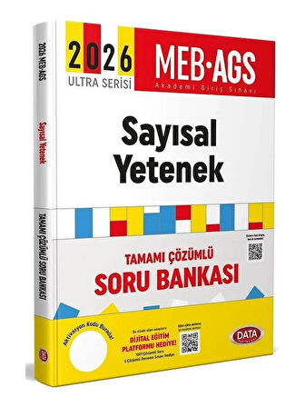 Data 2026 MEB-AGS Sayısal Yetenek Soru Bankası Çözümlü Ultra Serisi 