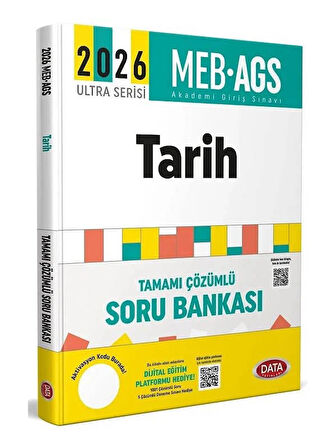 Data 2026 MEB-AGS Tarih Soru Bankası Çözümlü Ultra Serisi