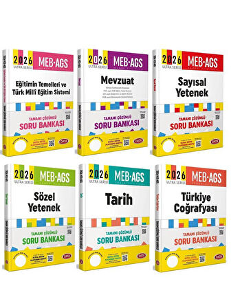 Data 2026 MEB-AGS Tüm Dersler Soru Bankası 6 lı Set