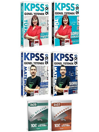 Yargı + Anla Kazan 2026 KPSS Türkçe + Matematik Konu Anlatımı + Soru Bankası 4 lü Set Yargı Yayınları