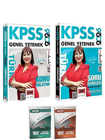 Yargı + Anla Kazan 2026 KPSS Türkçe Konu Anlatımı + Soru Bankası 2 li Set - Yelda Ünal Yargı Yayınları