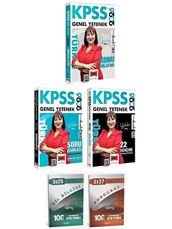 Yargı + Anla Kazan 2026 KPSS Türkçe Konu Anlatımı + Soru Bankası + 22 Deneme 3 lü Set - Yelda Ünal Yargı Yayınları