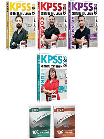 Yargı + Anla Kazan 2026 KPSS Tarih + Coğrafya + Vatandaşlık + Türkçe Konu Anlatımı 4 lü Set Yargı Yayınları