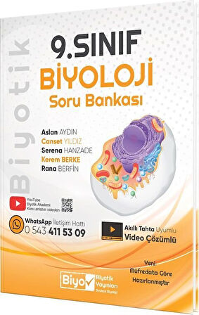 Biyotik 2026 9. Sınıf Biyoloji Soru Bankası