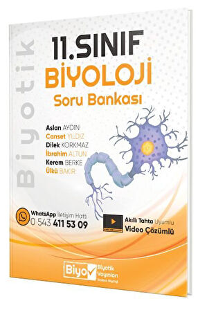 Biyotik 2026 11. Sınıf Biyoloji Soru Bankası