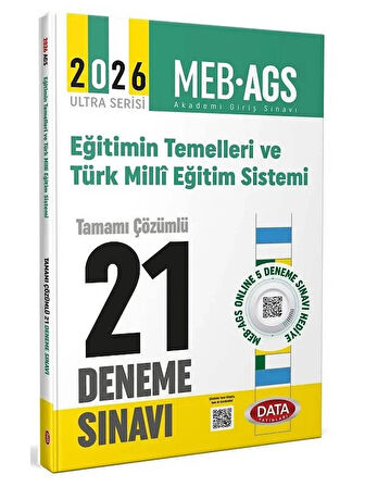 Data 2026 MEB-AGS Eğitimin Temelleri ve Türk Milli Eğitim Sistemi 21 Deneme Çözümlü Ultra Serisi